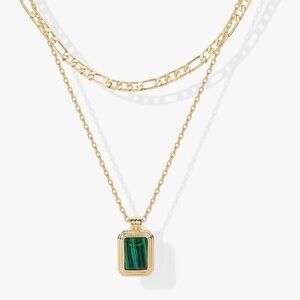 NEW 14K Gold Plated Layered Necklace